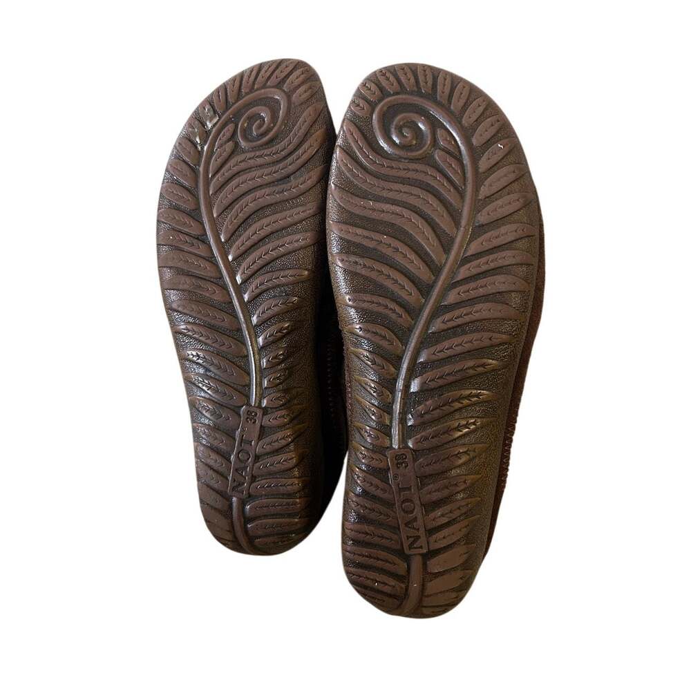 Naot Brown Leather Comfort Slip-On Kirei Brown Leather Mary Jane Shoes US 7.5 - Picture 6 of 7